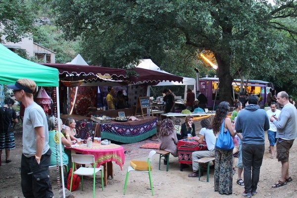 les stands de restauration